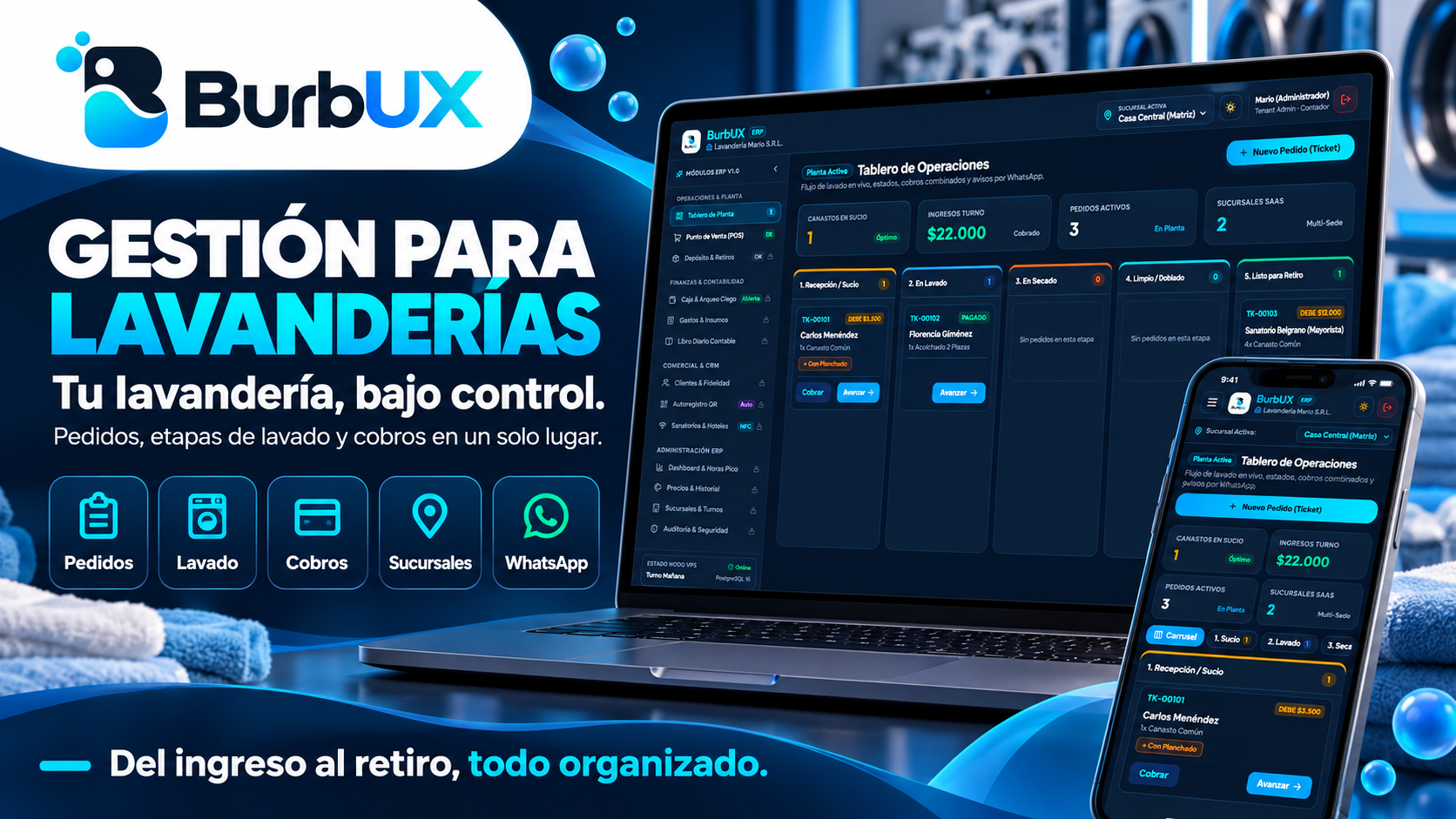 BurbUX Lavanderías Banner Oficial